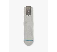 Stance Mens Stance Icon Logo-Embroidered Crew-Length Cotton-Blend Crew Socks Grh S