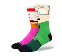 Stance Mr Garrison Crew Socks Green South Park Calf UK Size 5 - 7.5