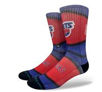 Stance NBA Socks - NJ Mini Ball Hwc (Navy, Large)