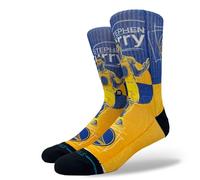 Stance NBA Socks - Pasted Steph (Blue, Large)