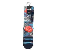 Stance OG Cocopalms Crew Socks Teal Floral Patterned Calf Large
