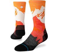 Stance Out of Range Light Wool Crew, Orange, Large