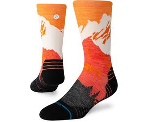 Stance Out of Range Light Wool Crew, Orange, Large