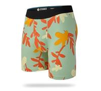 Stance Paradise Men's Boxer Briefs Jade Green Patterned Cotton Underwear Shorts Medium