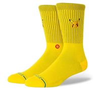 Stance Pikachu Crew Socks Pokemon Yellow Cushioned Calf Socks Large