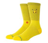 Stance Pikachu Crew Socks Pokemon Yellow Cushioned Calf Socks Large