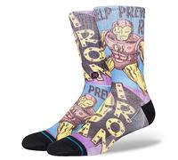 Stance Prevent Rust Crew Socks Marvel Iron Man Purple Patterned Calf Large