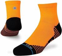 Stance Quarter Sock - Hiatus (NEON ORANGE, Medium)