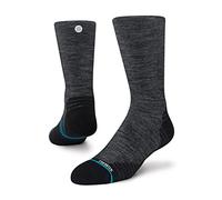 Stance Run Light Crew Performance Black Cushioned Calf Large