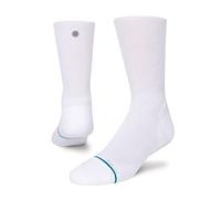 Stance Run Light Crew Performance White Cushioned Calf Large