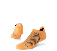 Stance Scanner Tab Socks Light Cushioning Mango Orange Patterned Performance Running Ankle Socks Medium