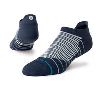 Stance Shimmy Mid Cushion Tab Socks Performance Athletic Freshtek Navy Striped Patterned Ankle Medium