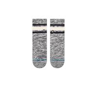 Stance Slub Boyd Crew Socks Heather Grey Striped Calf Socks Large