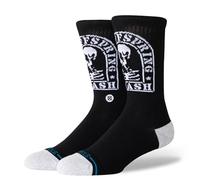 Stance Smashed Crew Socks The Offspring Music Black Calf Large