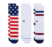 Stance Socks 3 Pack Mens Crew The Americana Large
