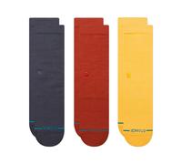 Stance Socks Crew Mens 3 Pack Icon navy gold brown