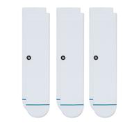 Stance Socks Crew Mens 3 Pack Icon White Small