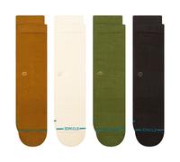 Stance Socks Crew Mens 4 Pack Icon gold cream green navy