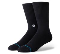 Stance Socks Crew Mens Staples Icon Black White Small