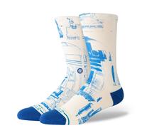 Stance Socks Crew Star Wars R2D2 Unisex White Blue UK 8.5-11