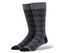 Stance Socks Mens Staples Plaid Out charcoal