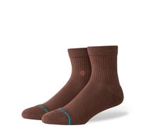 Stance Socks Quarter Icon Unisex Brown UK 8.5-11 Seamless Toe