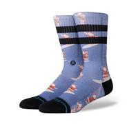 STANCE SURFING SANTA CREW SOCKS.NEW BLUE PATTERNED CUSHIONED CHRISTMAS XMAS W25