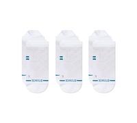 Stance Tab Sock - Atheletic - Freshtek x Infiknit - 3 pack (White, Medium)