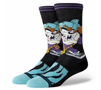 Stance Taz Crew Socks Tasmanian Devil Looney Tunes Patterned Black Calf Large