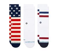 Stance Mens Crew Socks 3 Pack ~ The Americana