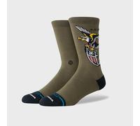 STANCE - The Eagle Crew Socks - Military Green - Casual Crew Socks