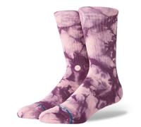 STANCE TIED UP CREW SOCKS.TIE DYE PATTERN ROSE PINK ARCH SUPPORT UK 6 - 13 W25