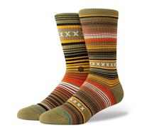 STANCE - Unisex Curren St Crew Socks - Chive - Casual Crew Socks