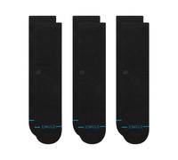 Stance, Unisex, Icon 3 Pack, Black/Black, Large