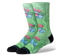 STANCE Venusaur Crew Socks Pokemon Green Patterned Calf Socks Medium