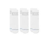 Stance Vital Quarter Socks- 3 Pack (White, Large)