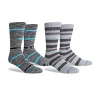 Stance Wade Crew Socks for Men | 2 Pack Basketball Socks with Mid Cushion, Arch Support & Reinforced Heel & Toe | Breathable Cotton Blend, Athletic Socks for Trainers, Gym & Daily Wear - Large