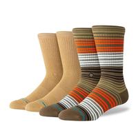 Stance Wade Crew Socks for Men | 2 Pack Basketball Socks with Mid Cushion, Arch Support & Reinforced Heel & Toe | Breathable Cotton Blend, Athletic Socks for Trainers, Gym & Daily Wear - Large