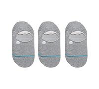 Stance Women's Icon No Show 3 Pack, Heather Grey, Medium