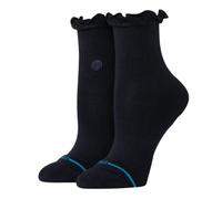 Stance Womens Ruffle Icon Quarter Socks - Black