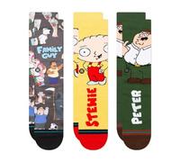 Stance X Family Guy Family Values 3 Pack Of Socks - Multi