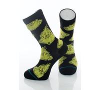 Stance Socks – Stance x The Grinch Mean One – Black, 80% Cotton, 15% Polyester, 5% Elastane – L