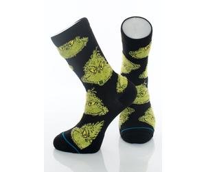 Stance x The Grinch - Mean One Black - Socks - black - S - 80% Cotton, 15% Polyester, 5% Elastane S