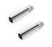 StanceMagic 2pcs Large 6 Point Spline Drive Tuner Replacement Socket Key Tool for for Six Spline Truck SUV Wheel Lock Lug Nuts - 20mm Inner Diameter - 21mm 13/16" 22mm 7/8" Hex Socket Wrench - Silver