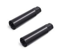 StanceMagic 6 Point Spline Drive Tuner Replacement Socket Key Tool for Aftermarket Six-Spline Wheel Lock Lug Nuts - 17.6mm Inner Diameter - for Wrench with 19mm 3/4 21mm 13/16 Hex - Black - Pack of 2