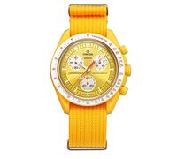 Stanchev Strap for Omega x Swatch MoonSwatch/Rolex Watch/SEIKO Watch 20mm,Nylon Replacement Strap for Omega X Swatch Moonswatch Speedmaster Watch (Yellow)