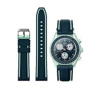 Stanchev Strap for Omega x Swatch MoonSwatch/Rolex Watch/SEIKO Watch 20mm,Quick Release Omega X Swatch Moonswatch Speedmaster Watch Replacet Soft Silicone Moonswatch Swatch strap for , Green (B143)