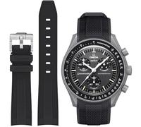 Stanchev Strap for Omega x Swatch MoonSwatch Watch 20mm,Soft Silicone Omega X Swatch Moonswatch Speedmaster Replacement Strap,Curved No Gap Moonswatch Swatch strap for Men Women