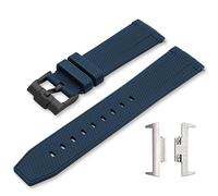 Stanchev Strap for Tissot PRX Watch Series,Quick Release Soft Silicone Strap for Tissot PRX Powermatic 80,12mm Men Women Replacement Straps for Tissot PRX 40mm (40mm watch, Navy black buckle)