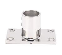 Stanchion Base Stainless Steel 90 Degree, Anti-Corrosion Handrail Fitting, Mirror Polishing, 2 Packs Boat Yacht Ship Yachts, Fiberglass Boats, Inflatable Boats (25mm)